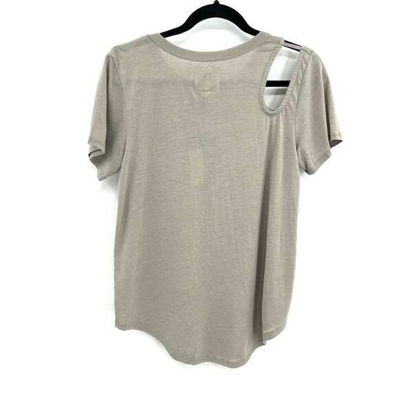 NWT CHASER Gray Shoulder Vintage Jersey Super Soft Vent Crew Neck Shirt Medium - Picture 5 of 7